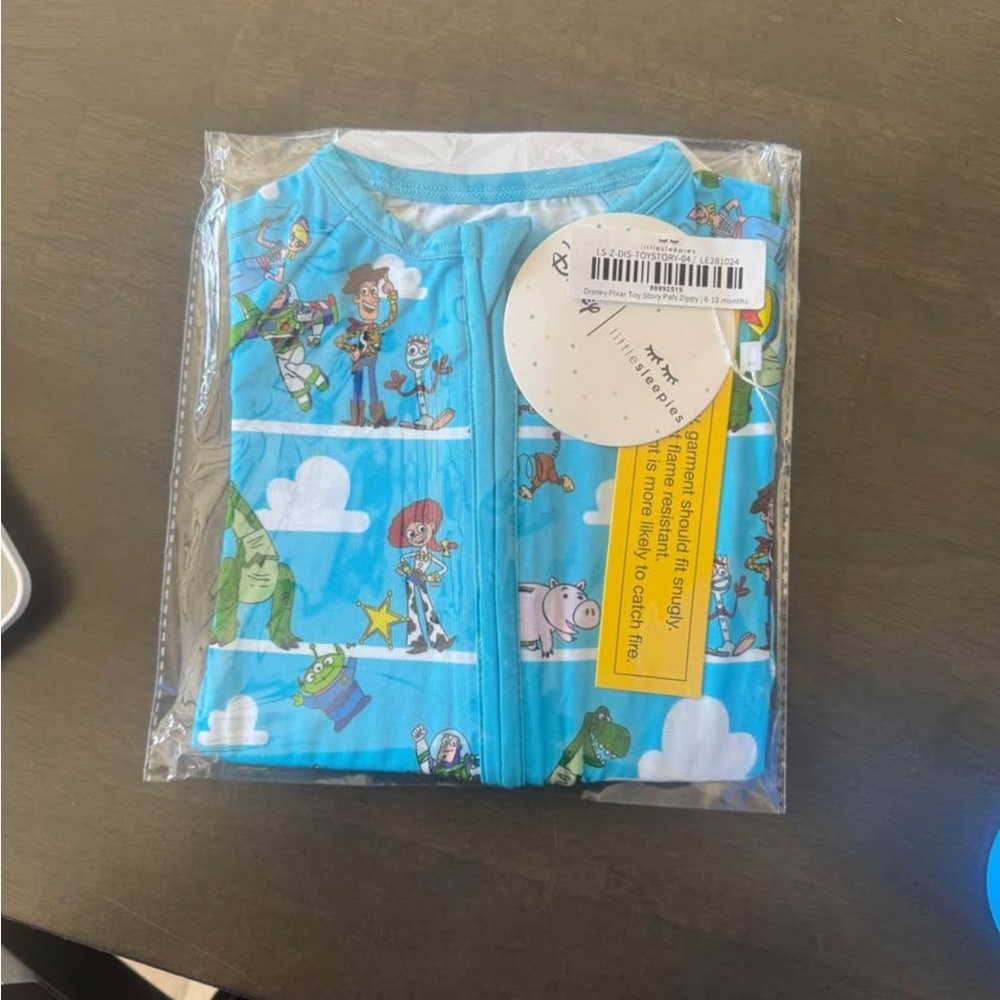 Little sleepies toy story onesies pajama size 6-12 months brand new